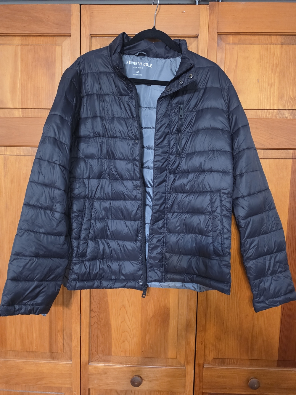 Kenneth Cole Men’s Black Quilted Packable Jacket Size M